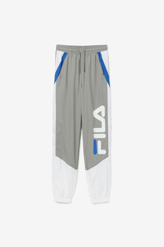 Fila Gustavo Pants Grey/White/Blue - Mens - 61952FSXQ